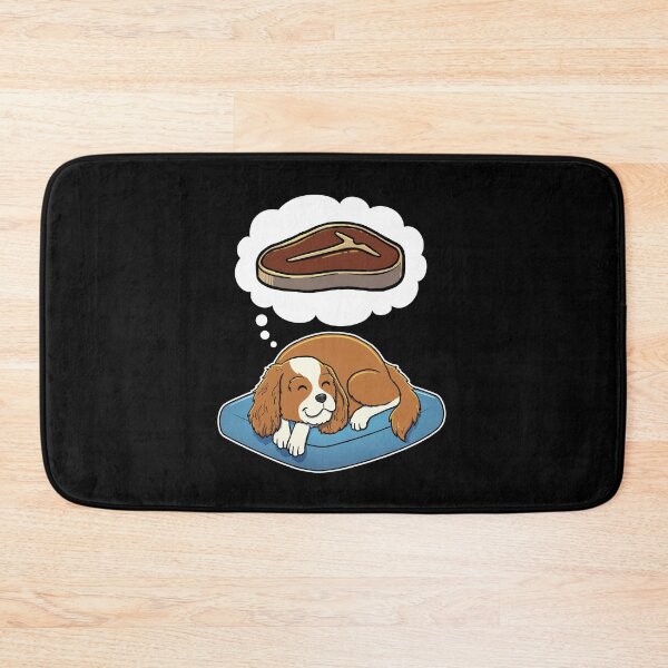 Item preview, Cavalier King Charles Spaniel dreaming about Steak designed and sold by DoggieDelights.