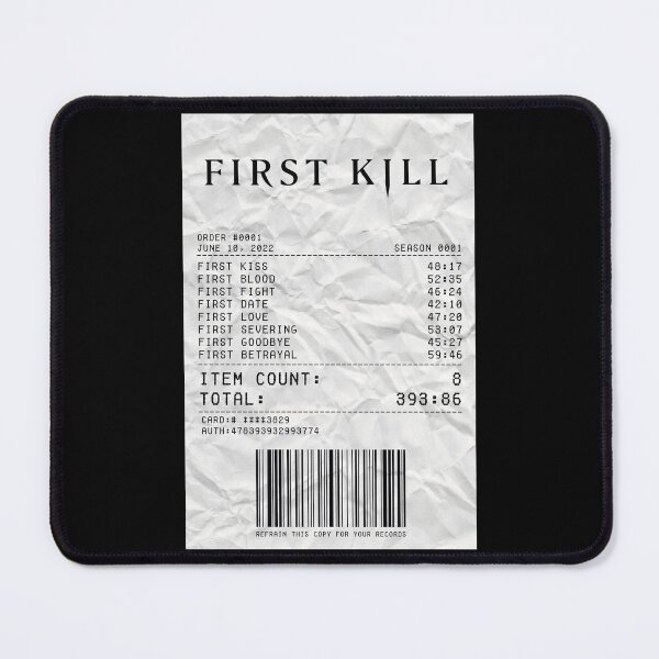Item preview, First Kill Season 1 Receipt designed and sold by d-obsession-k.