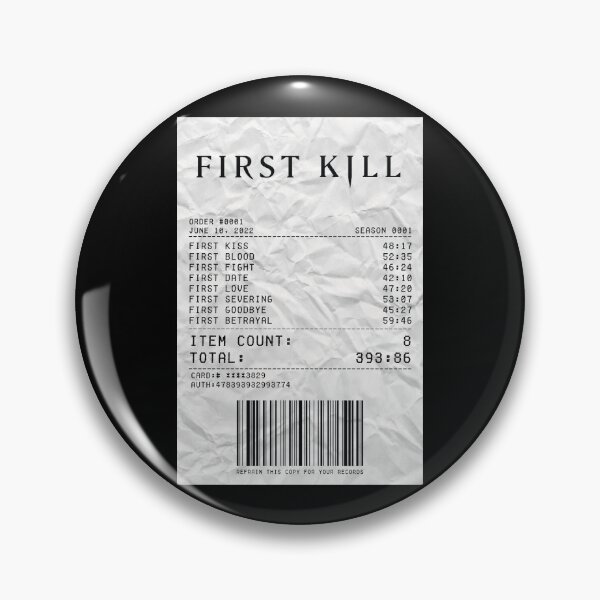 Item preview, First Kill Season 1 Receipt designed and sold by d-obsession-k.