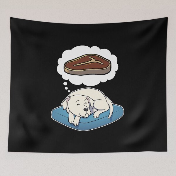 Item preview, Dogo Argentino dreaming about Steak designed and sold by DoggieDelights.