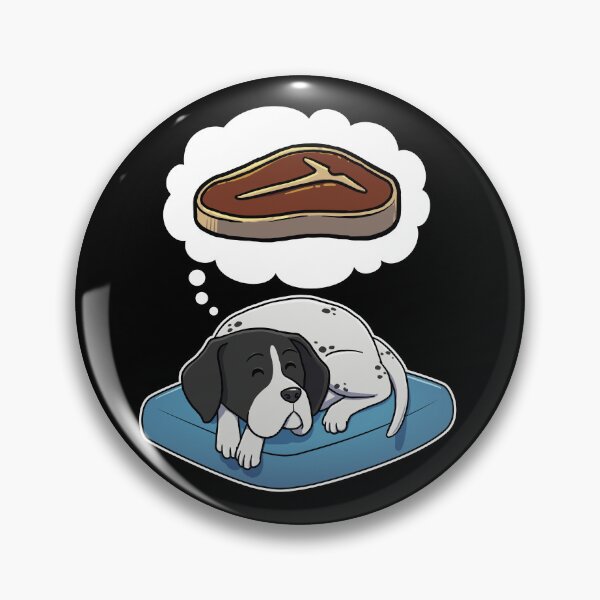 Item preview, English Pointer dreaming about Steak designed and sold by DoggieDelights.