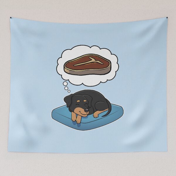 Item preview, Miniature Pinscher dreaming about Steak designed and sold by DoggieDelights.