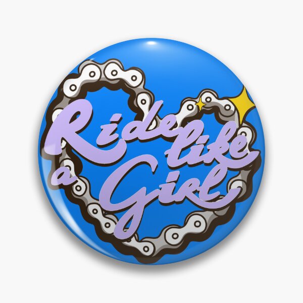 Item preview, Lilac Ride like a girl on blue designed and sold by Itsdomd.
