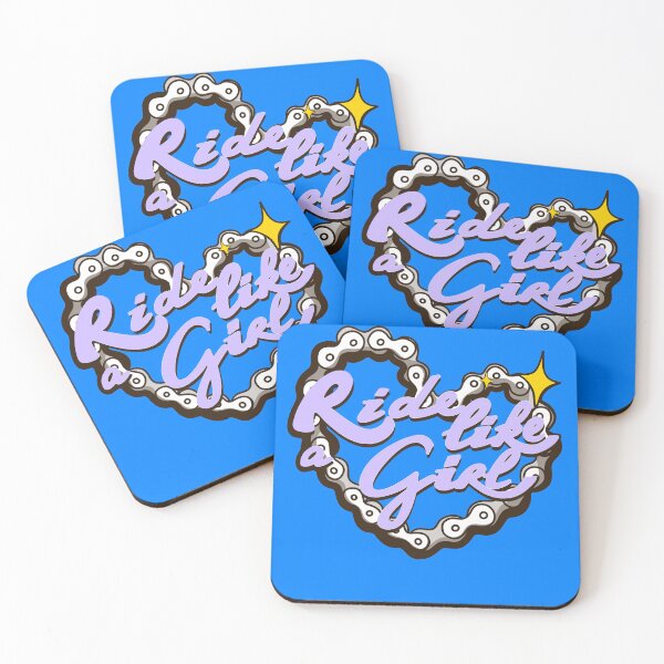 Item preview, Lilac Ride like a girl on blue designed and sold by Itsdomd.