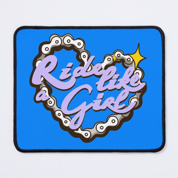 Item preview, Lilac Ride like a girl on blue designed and sold by Itsdomd.