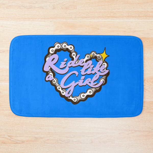 Item preview, Lilac Ride like a girl on blue designed and sold by Itsdomd.