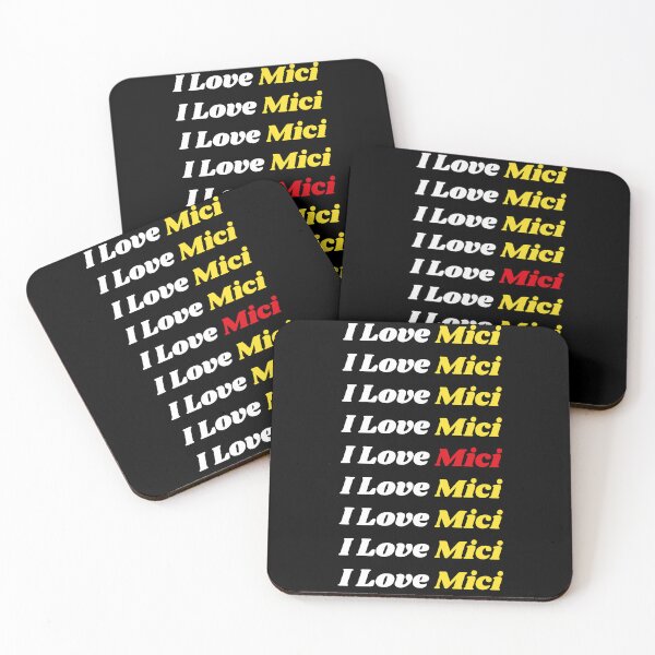 Item preview, 'I Love Mici' Romanian Traditional Food - Delicious Text Based Design designed and sold by Ridiculam Toga.