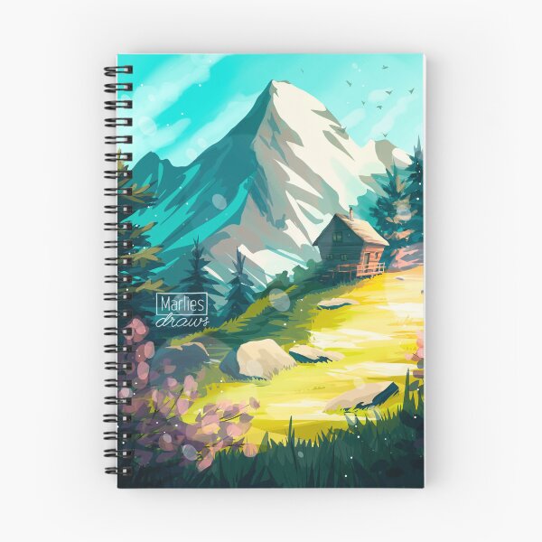 Item preview, Cozy cabin in the  mountains designed and sold by marliesdraws.