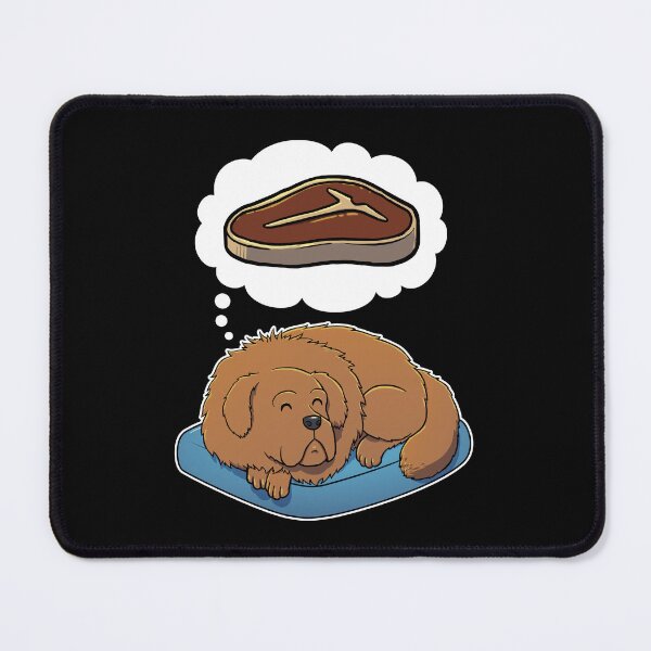 Item preview, Tibetan Mastiff dreaming about Steak designed and sold by DoggieDelights.