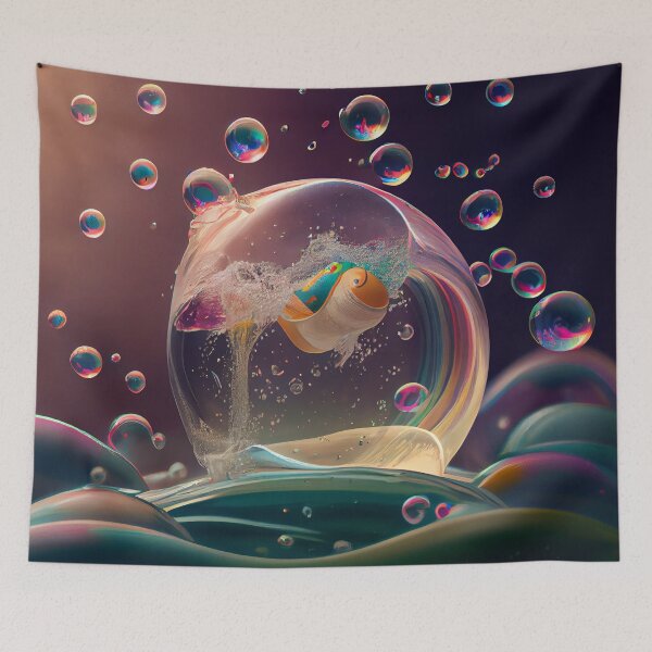 Item preview, Bubbling Up Digital Painting designed and sold by CodeAndColors.