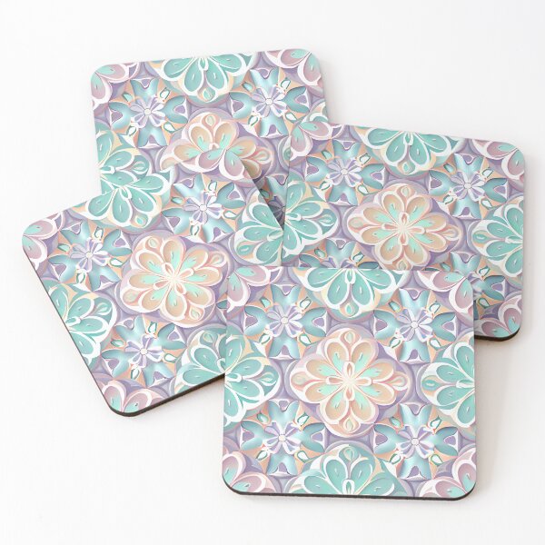 Item preview, Pastel Delicate New Mediterranean Pattern Digital Painting designed and sold by CodeAndColors.