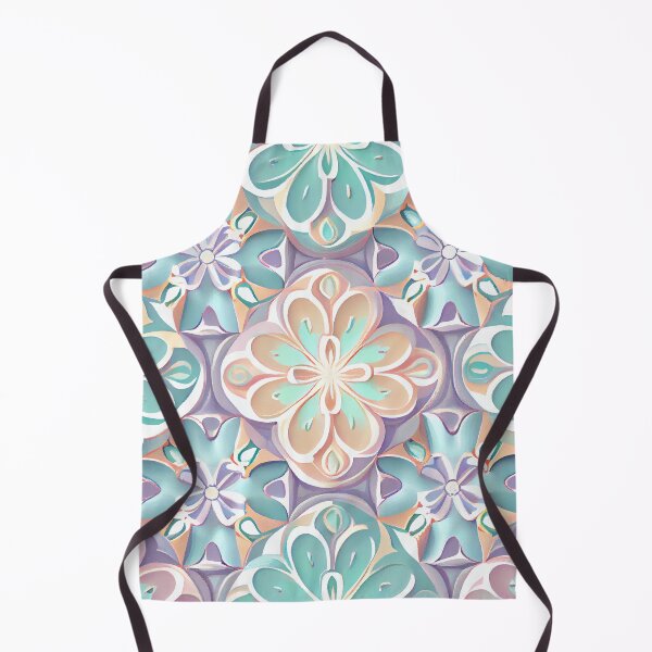 Item preview, Pastel Delicate New Mediterranean Pattern Digital Painting designed and sold by CodeAndColors.