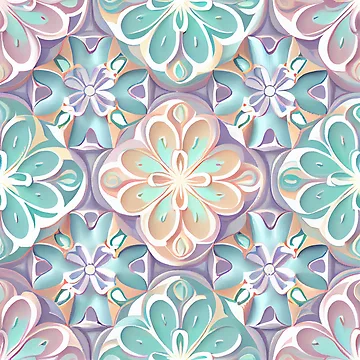 Vorschaubild zum Design Pastel Delicate New Mediterranean Pattern Digital Painting von CodeAndColors
