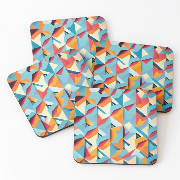Item preview, Angular Enchanted Minimalist Pattern Digital Painting designed and sold by CodeAndColors.