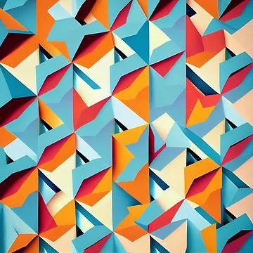 Vorschaubild zum Design Angular Enchanted Minimalist Pattern Digital Painting von CodeAndColors