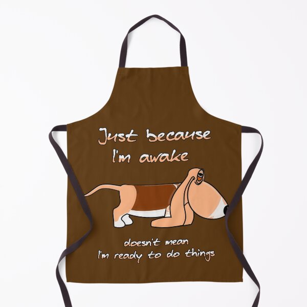 Item preview, Just because I'm awake ... (Bassett hound dog) designed and sold by SolidEarthArt.