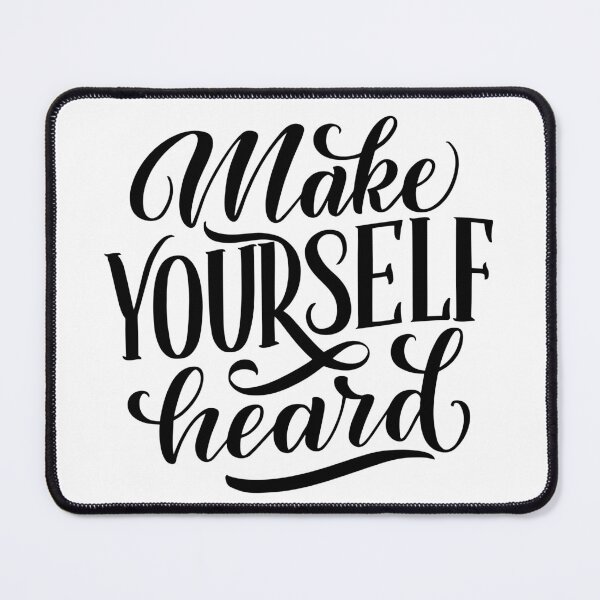 Item preview, Make Yourself Heard (black) designed and sold by Daluyong.