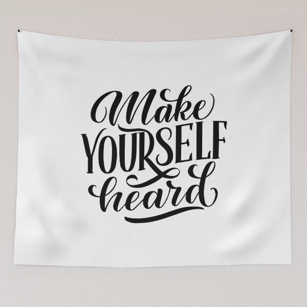 Item preview, Make Yourself Heard (black) designed and sold by Daluyong.