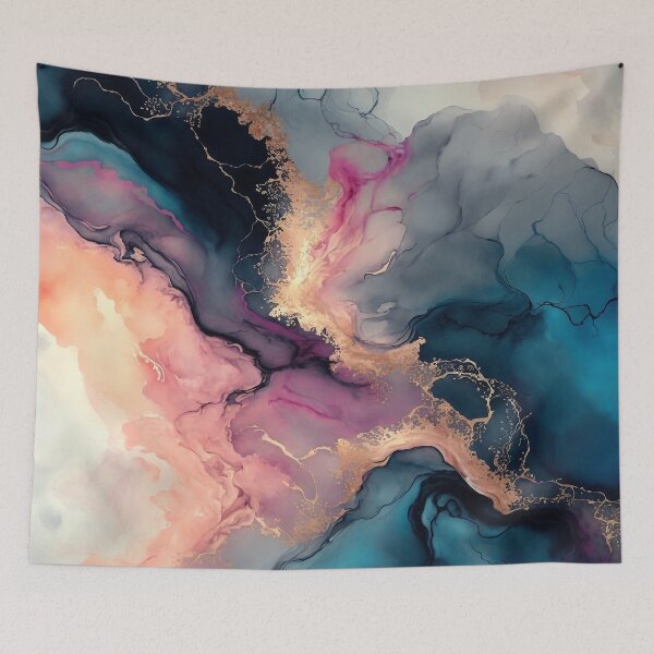 Item preview, Eton Mess - Abstract Alcohol Ink Resin Art designed and sold by inkvestor.