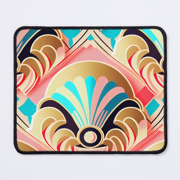 Artikelvorschau, Kawaii Art Deco Pattern Digital Painting entworfen und verkauft von CodeAndColors.