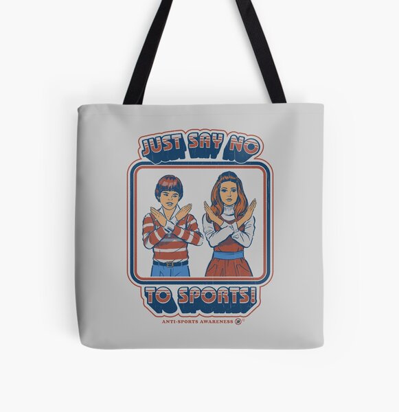 Say No to Sports All Over Print Tote Bag