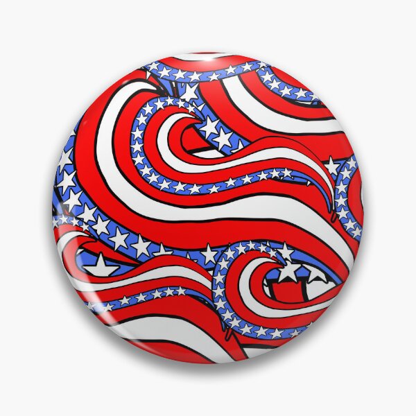 Item preview, Patriotic American Flag Red White and Blue Pattern designed and sold by funnytshirtemp.