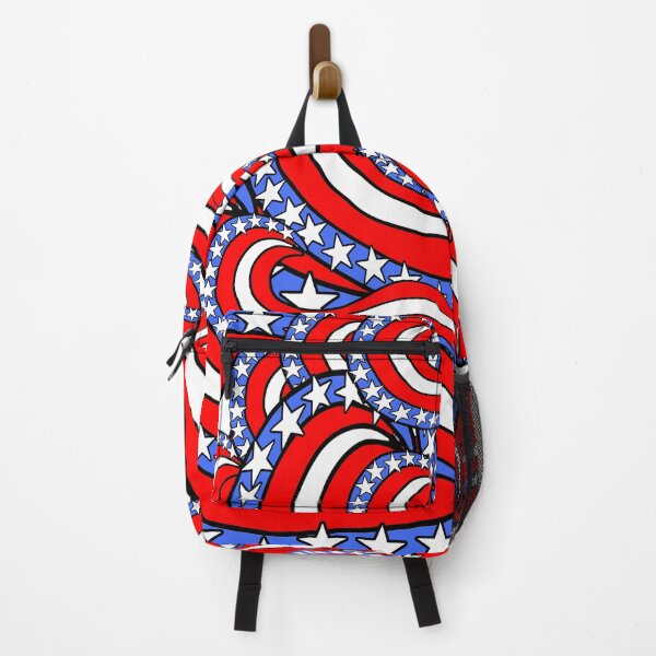 Item preview, Patriotic American Flag Red White and Blue Pattern designed and sold by funnytshirtemp.