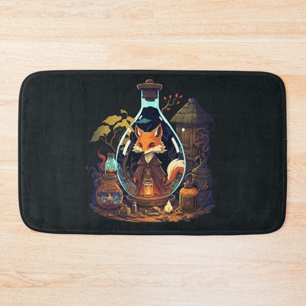 Item preview, Old Demonic Fox Trapped in a Potion - Shapeshifter Fantasy Art designed and sold by quick-drops.