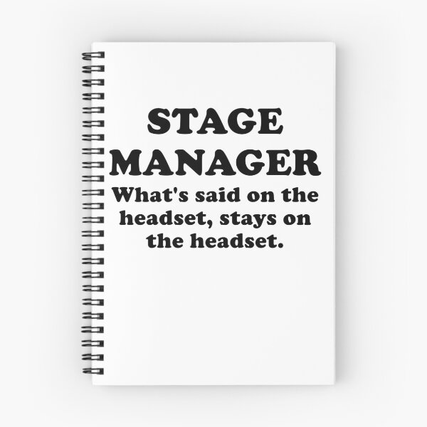 Item preview, Stage Manager What's said on the headset, stays on the headset designed and sold by CourmithShop.