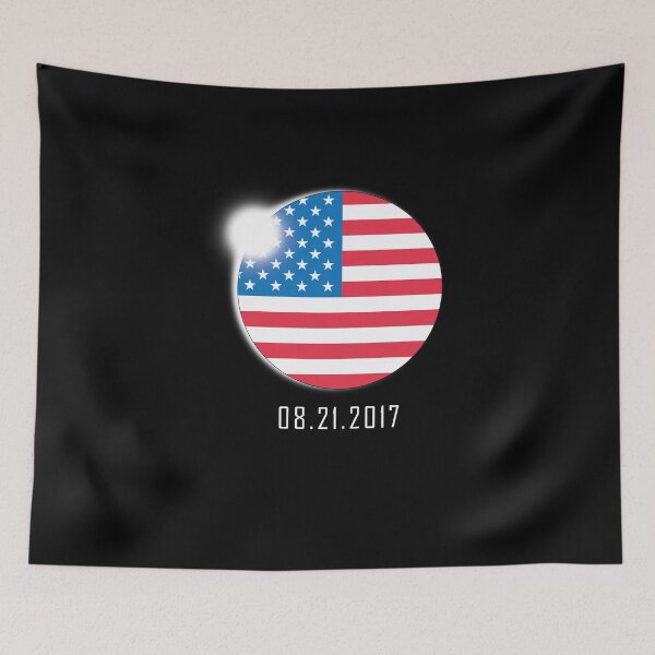 Item preview, Total Solar Eclipse August 21 2017 USA American Flag  designed and sold by BUBLTEES.