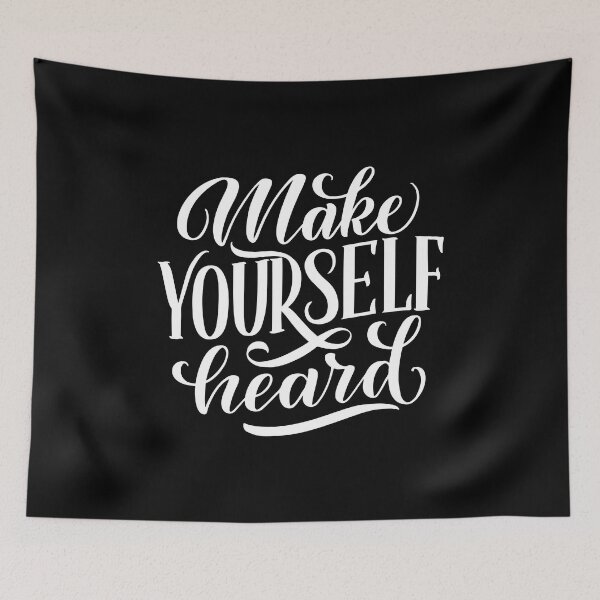 Item preview, Make Yourself Heard (white) designed and sold by Daluyong.