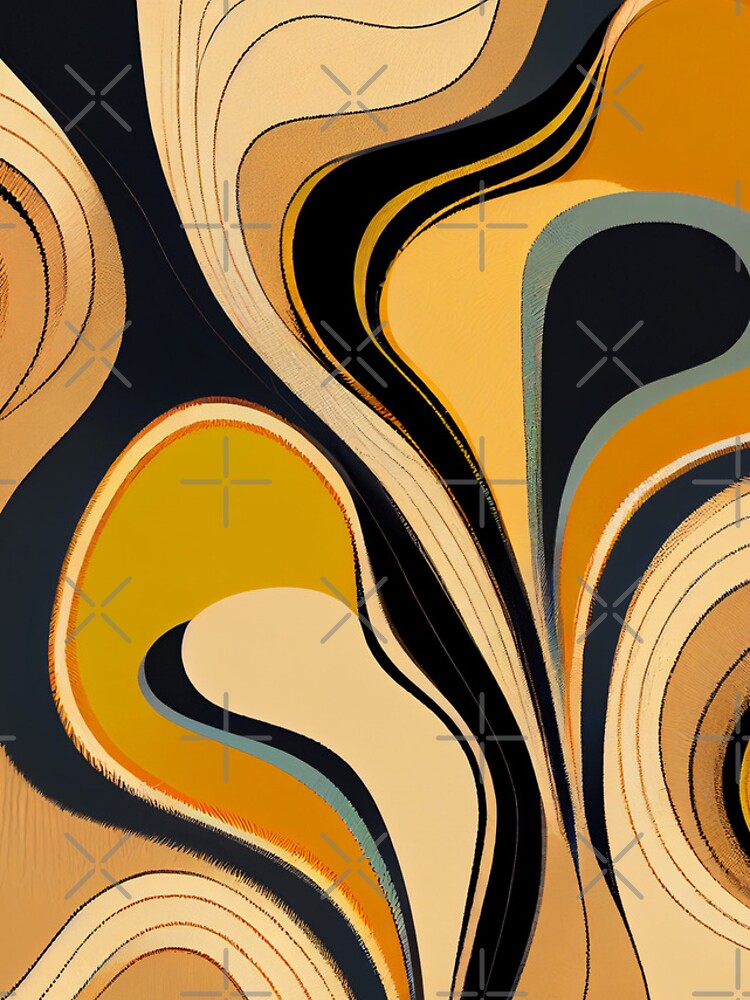 Aperçu 4 sur 4. Coque iPhone avec l'œuvre Energetic Desert Modern Pattern Digital Painting créée et vendue par CodeAndColors.