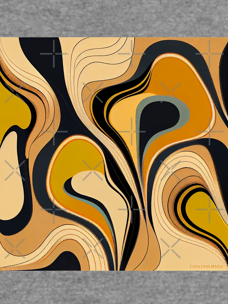 Thumbnail 6 von 6, Leichter Pullover, Energetic Desert Modern Pattern Digital Painting designt und verkauft von CodeAndColors.