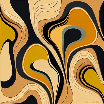 Vorschaubild zum Design Energetic Desert Modern Pattern Digital Painting von CodeAndColors