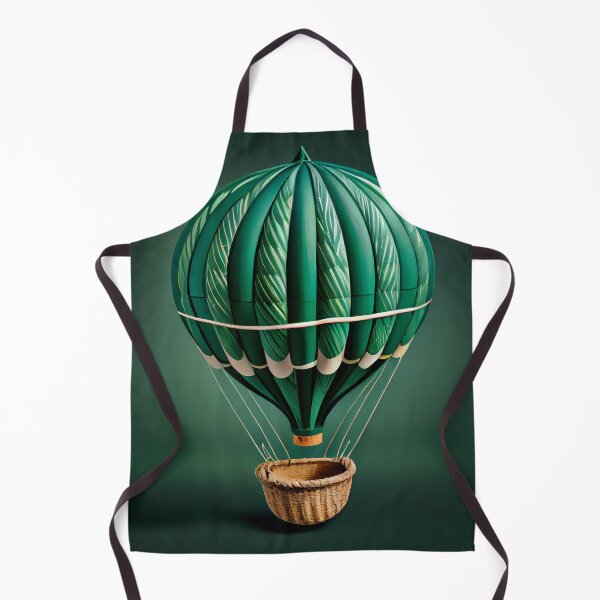 Aperçu de l'œuvre Balloon in a Basket of Green Digital Painting créée et vendue par CodeAndColors.