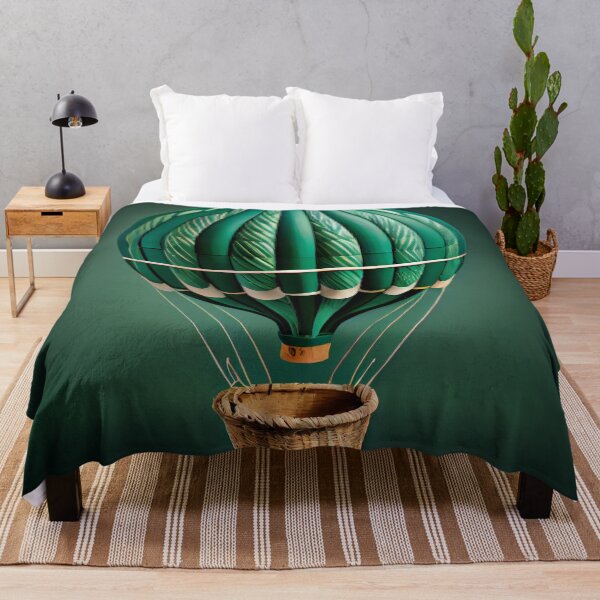 Item preview, Balloon in a Basket of Green Digital Painting designed and sold by CodeAndColors.
