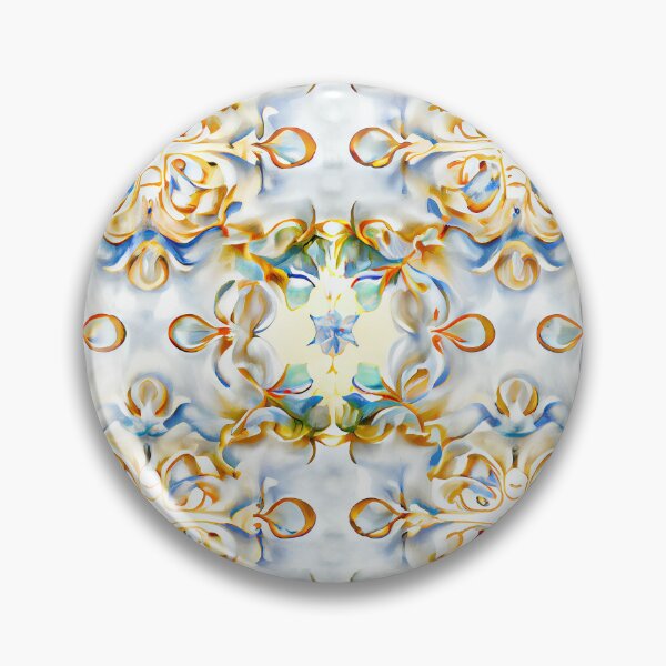 Artikelvorschau, White Impressionist Traditional Pattern Digital Painting entworfen und verkauft von CodeAndColors.