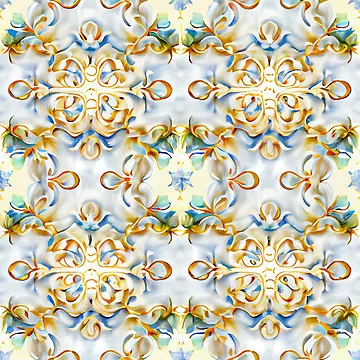 Vorschaubild zum Design White Impressionist Traditional Pattern Digital Painting von CodeAndColors