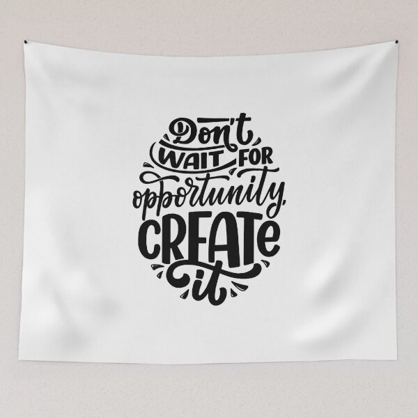 Item preview, Don’t Wait For Opportunity, Create It (black) designed and sold by Daluyong.