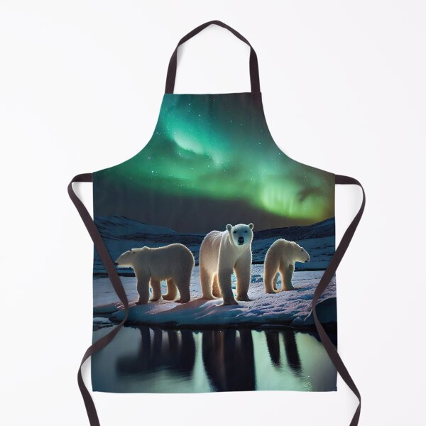 Item preview, Polar Bears - Northern Lights designed and sold by AiCollection.