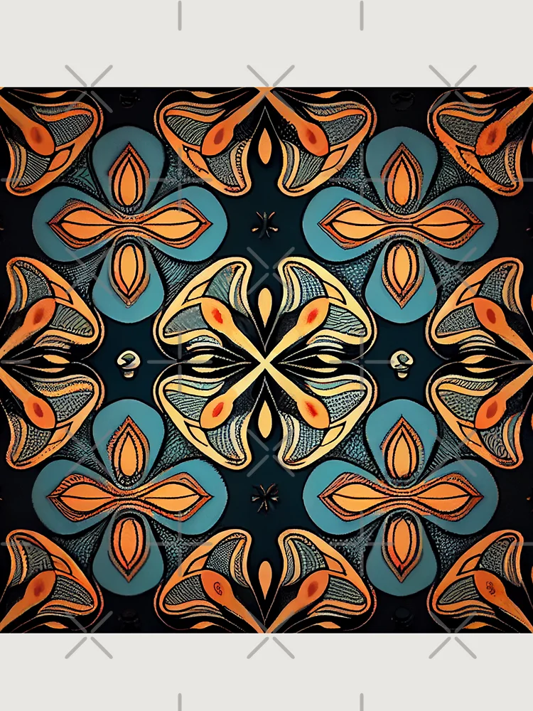 Thumbnail 6 von 6, Premium Oversized Pullover, Cartoon Balanced Elegant Scandifornian Pattern Digital Painting designt und verkauft von CodeAndColors.