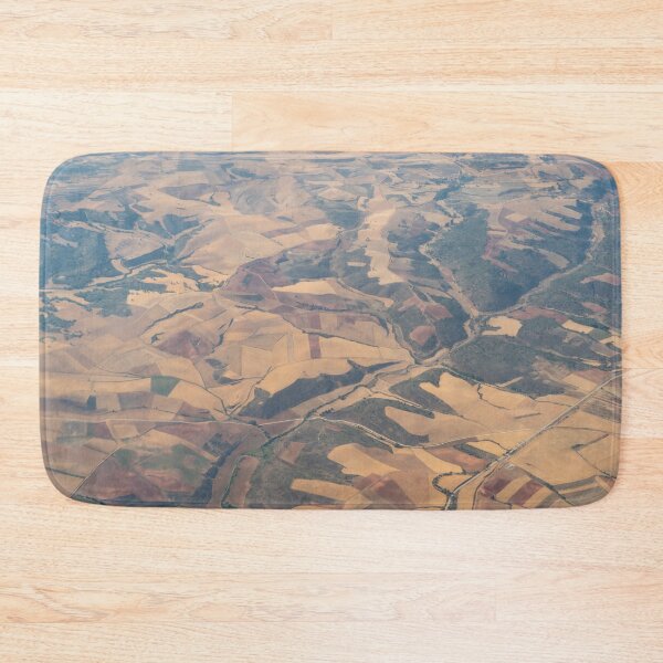 Item preview, Arable Land Carpet - Aerial Vista of Cultivated Farmland designed and sold by Georgia Mizuleva.