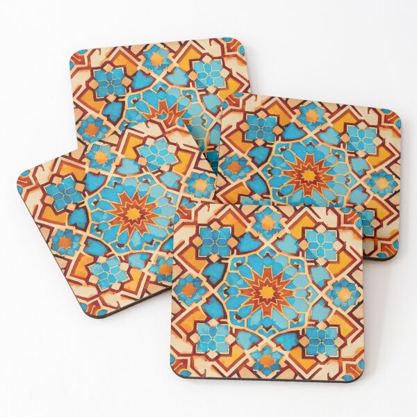 Item preview, Ancient Impressionist Detailed Moroccan Pattern Digital Painting designed and sold by CodeAndColors.
