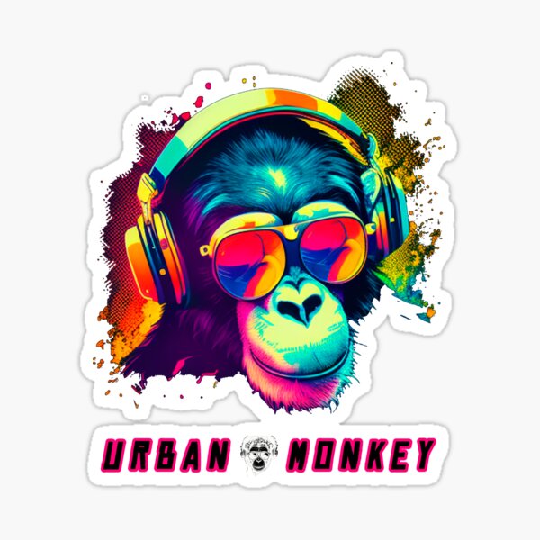SPACE MONKEY- Urban style Ape Art Female T-shirt from FatCuckoo- FTS1516  ideal gift for mums