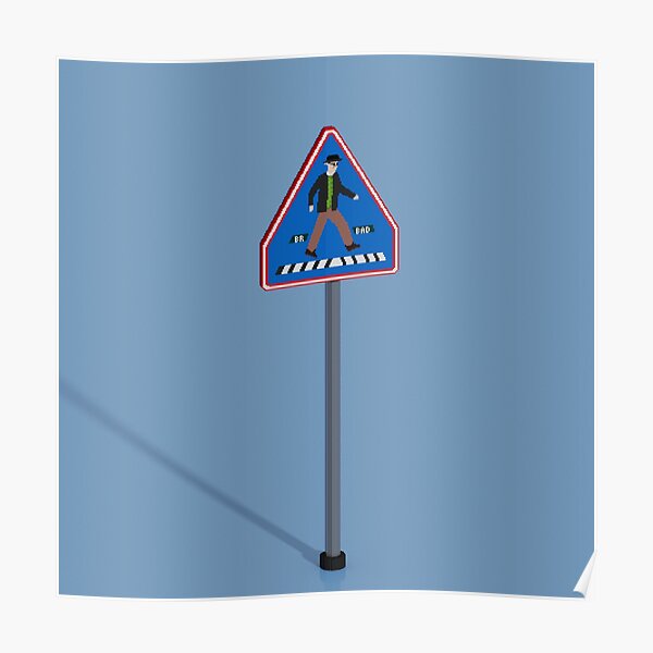 Heisenberg Straßenschild - Breaking Bad TV-Show Poster