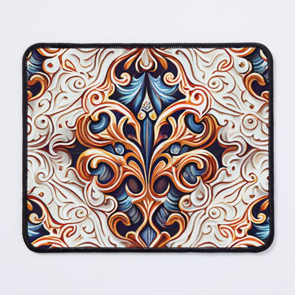 Item preview, White Impressionist Traditional Pattern Digital Painting designed and sold by CodeAndColors.