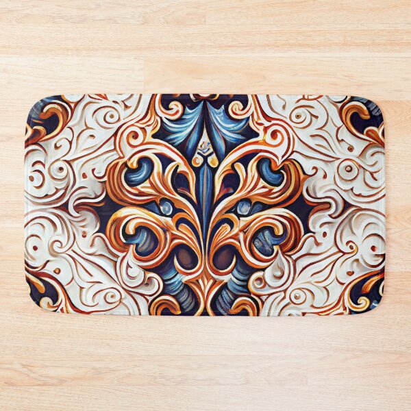 Item preview, White Impressionist Traditional Pattern Digital Painting designed and sold by CodeAndColors.