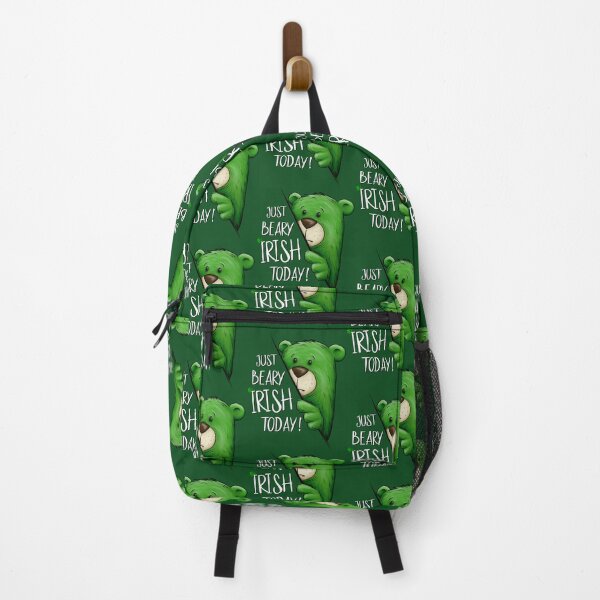 Item preview, Just Beary Irish Today Green Cool Bear St Patricks Day Pun designed and sold by Skizzenmonster.