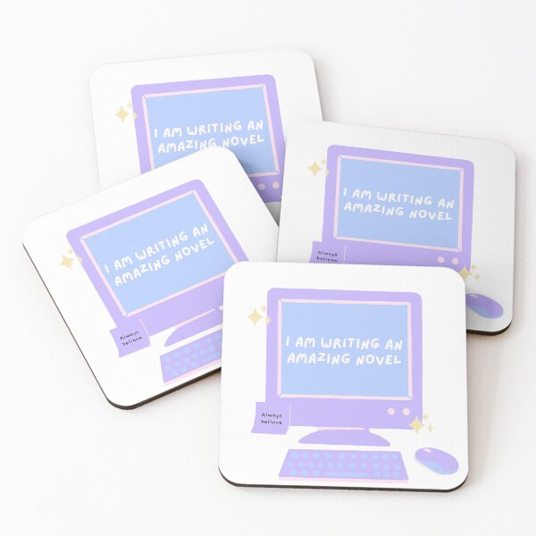 Item preview, I am writing an amazing novel. Cute affirmation design for writers. designed and sold by CreativeStrand.