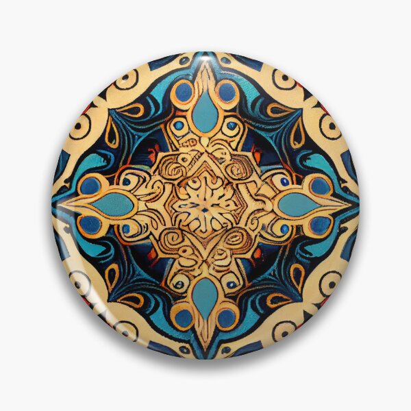Item preview, Soft Saturated Flowing Ancient New Traditional Pattern Digital Painting designed and sold by CodeAndColors.